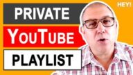 How To Make A Private Playlist On YouTube