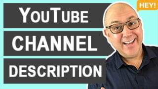 How To Add A YouTube Channel Description