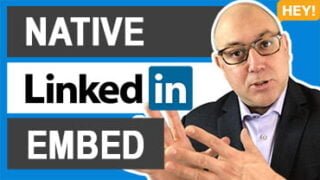 How To Embed A Native LinkedIn Video Into A LinkedIn Article