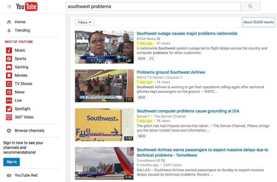 southwest-problems-youtube-search